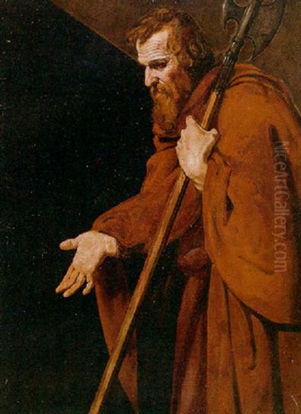 Saint Jude Thaddeus Oil Painting by Mathaeus Stomer the Younger