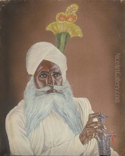 Lal Das Bandari, Jaipur Oil Painting by Hubert Stowitts