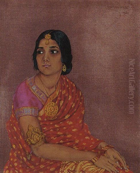 Miss Chatterji, Poetess Oil Painting by Hubert Stowitts