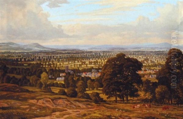 A View Of Broadway Oil Painting by Ian Strang