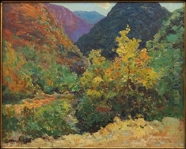 Mountain Landscape Oil Painting by Dedrick B. Stuber