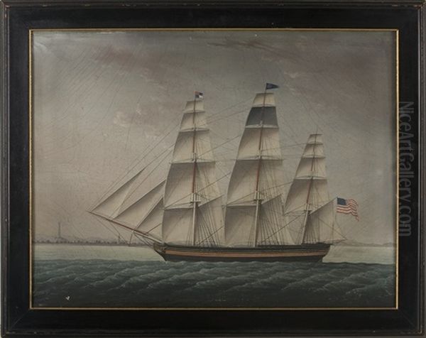 The Ship "covington" Of Baltimore, Heading Into Whampoa Anchorage Oil Painting by  Sunqua