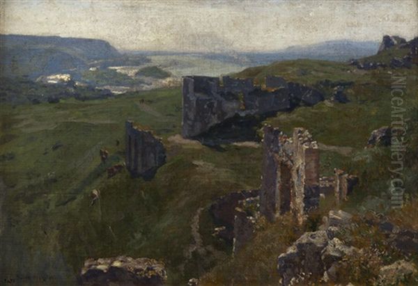 Bretagne, 9. Ix 1899 Oil Painting by Max Suppantschitsch