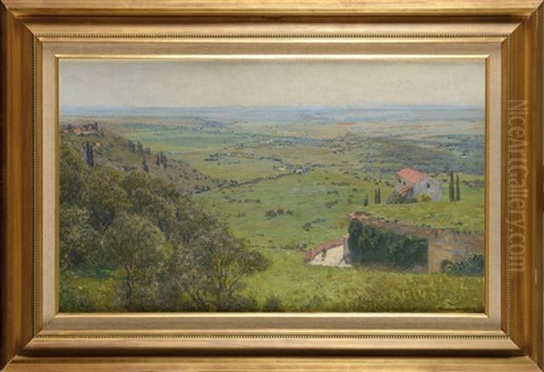 Campagne Romaine, Tivoli Oil Painting by Max Suppantschitsch