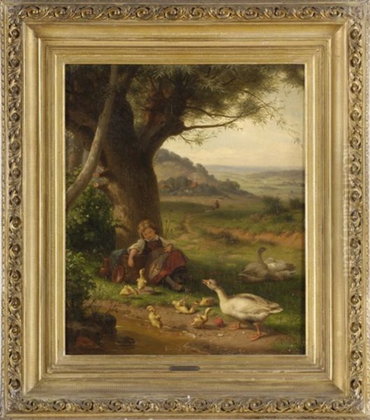 Ein Heilloses Durcheinander Oil Painting by Gustav Sues