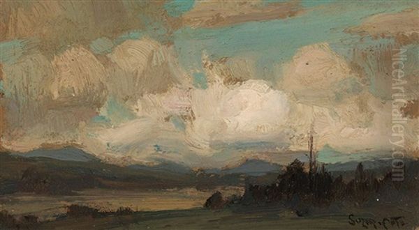 Lac Arthabaska Oil Painting by Marc Aurele de Foy Suzor-Cote