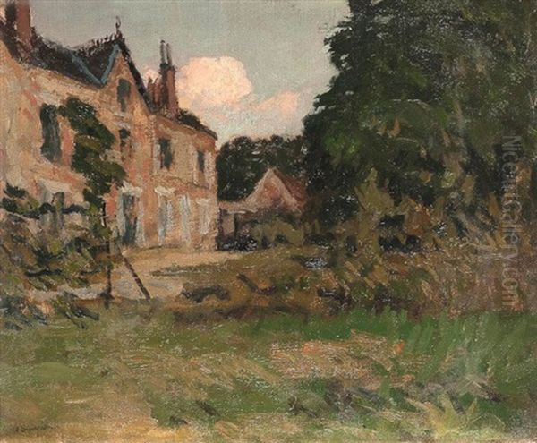 Propriete Suedoise Oil Painting by Alfred Swieykowski