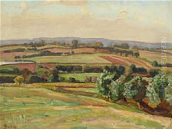 Septemberformiddag Hindsholmen Oil Painting by Fritz Syberg
