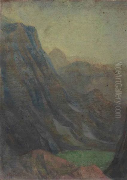 Lost Mountain Lake Oil Painting by Augustus Vincent Tack