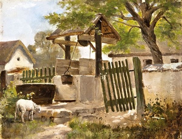 Falusi Csendelet Oil Painting by Antal (Antoine) Tahi