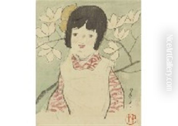 Girl Oil Painting by Yumeji Takehisa