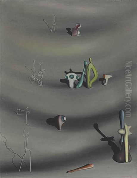 Je Te Retrouve Objet Trouve Oil Painting by Yves Tanguy