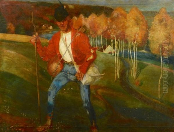Untitled Oil Painting by Ignatius Taschner