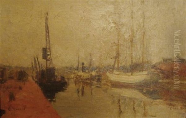 Caen Oil Painting by Pierre Maurice Eugene Tastemain