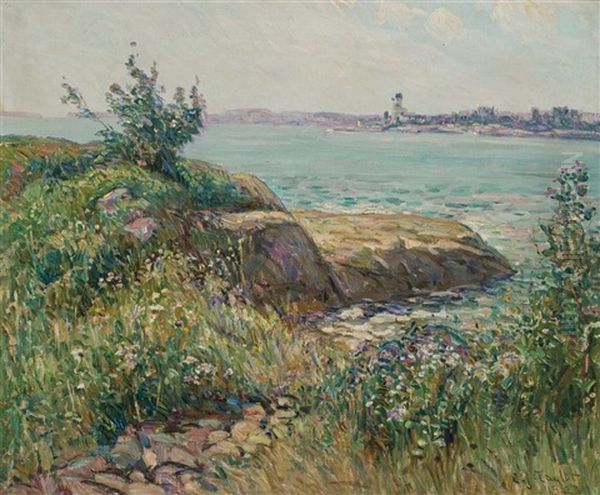 Boothbay Harbor, Me Oil Painting by Charles Jay Taylor