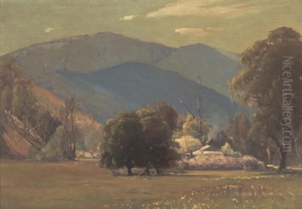 Country Home Oil Painting by Robert Eagar Taylor-Ghee
