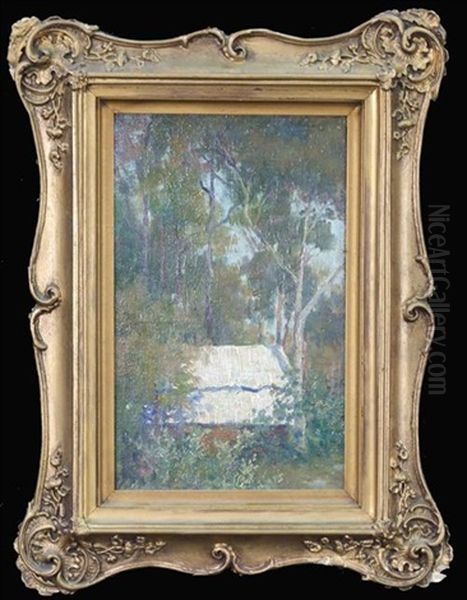 Bush Shack Oil Painting by Robert Eagar Taylor-Ghee