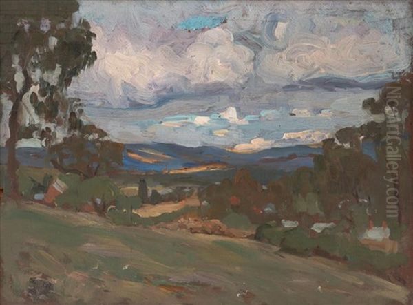 Landscape, Mount Eliza Oil Painting by Violet Helen Evangeline Teague