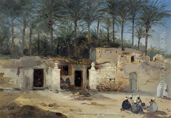 From Journey To Egypt Oil Painting by Franciszek Tepa (Teppa)