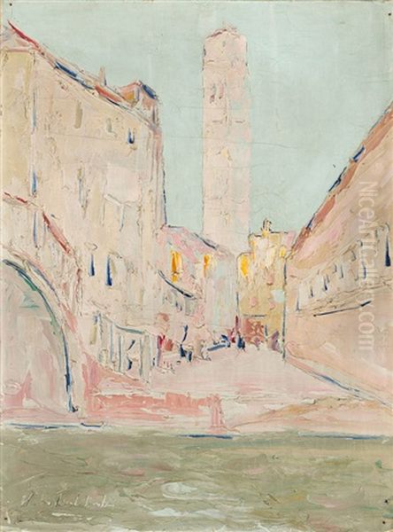 Pejzaz Wloski Oil Painting by Wlodzimierz Terlikowski