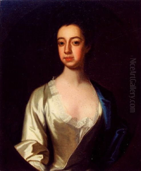 Portrait Of A Lady Of The Southland Oil Painting by Jeremiah Theus