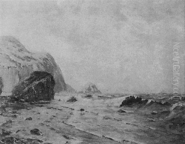 Untitled (coastal Landscape) Oil Painting by Charles Thomas