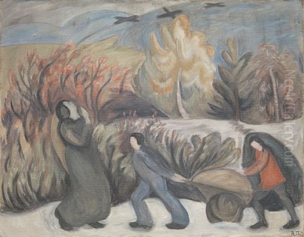 9. April Oil Painting by Rudolph Thygesen
