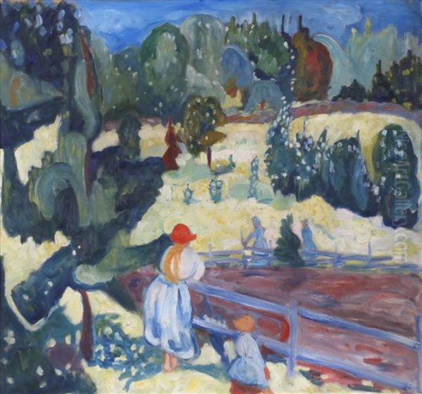 Sommersol Oil Painting by Rudolph Thygesen