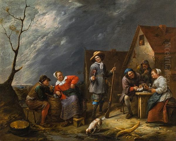Return From The Hunt Oil Painting by Gillis van Tilborgh