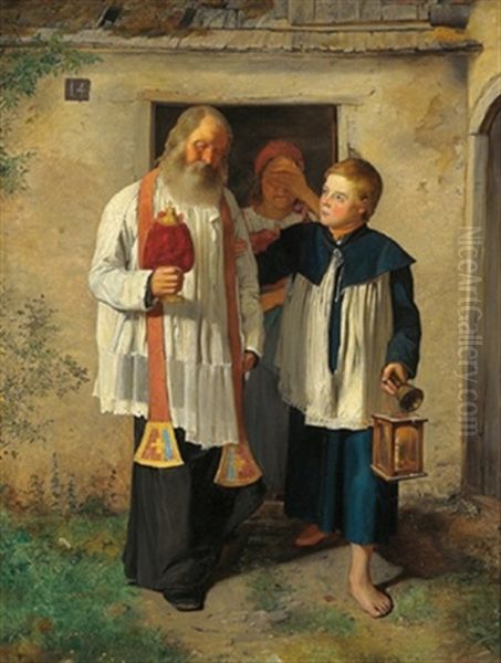 Nach Der Letzten Olung Oil Painting by Johann Till the Elder