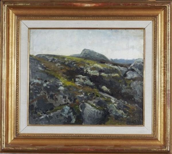 Bergslandskap Oil Painting by Johan Tiren