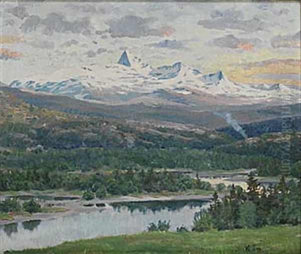 Lapporten Oil Painting by Karl Tiren