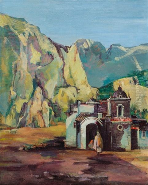 Spanische Landschaft Oil Painting by Victor Tischler