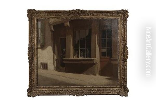 The Shop Front Oil Painting by Harry Tittensor