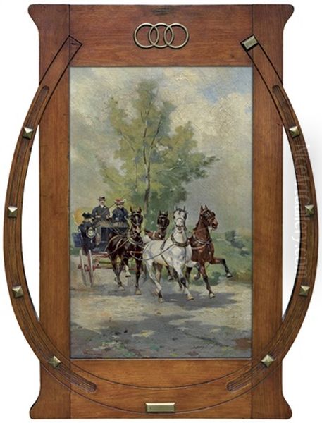 Carriage Ride Oil Painting by Alfredo Tominz