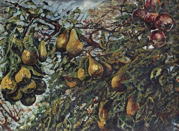 Takken Met Vruchten, Herfst Oil Painting by Charley Toorop