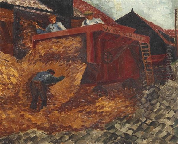 Dorschmachine Oil Painting by Charley Toorop