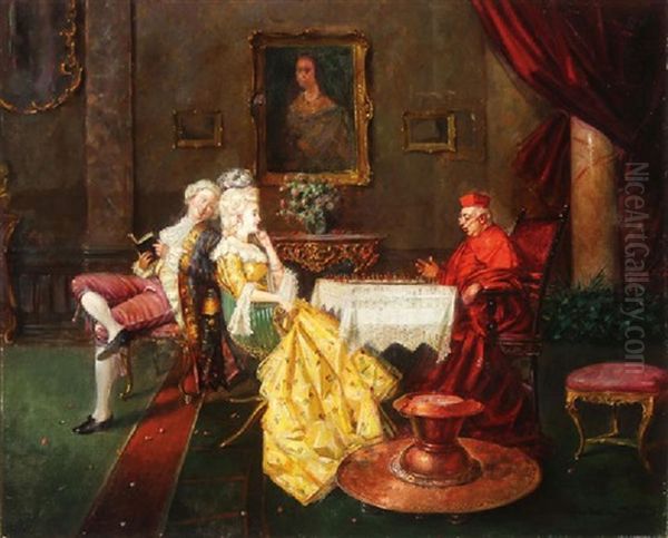 Checkmate Oil Painting by Sinibaldo Tordi