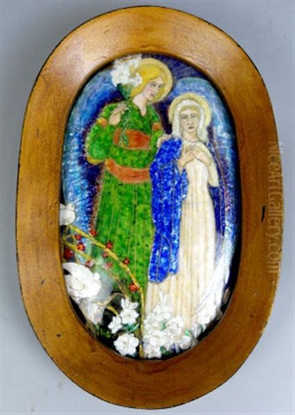 The Annunciation Oil Painting by Phoebe Anna Traquair