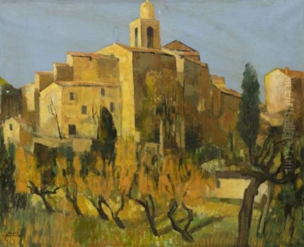Corfu Oil Painting by Theofrastos Triandafyllidis