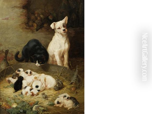 Fellow Feeling Makes Us Wonderous Kind Oil Painting by William Henry Hamilton Trood