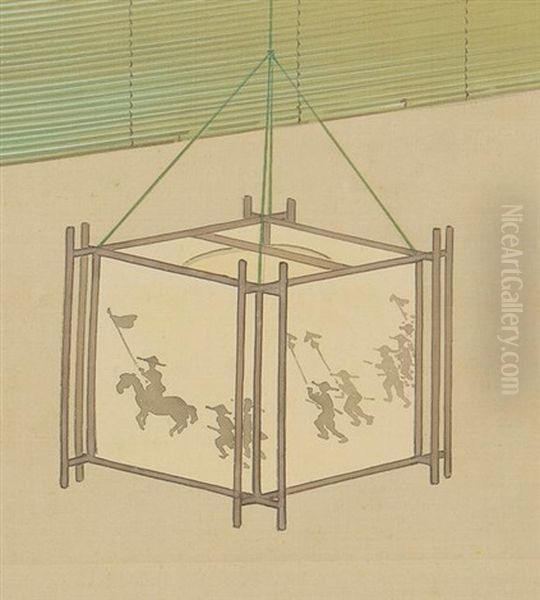 Summer Evening Oil Painting by Shoen Uemura