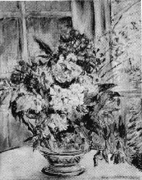 Floral Still Life Oil Painting by Eugene Paul Ullman