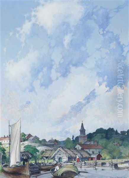 From The Inio Island Oil Painting by Ragnar Ungern