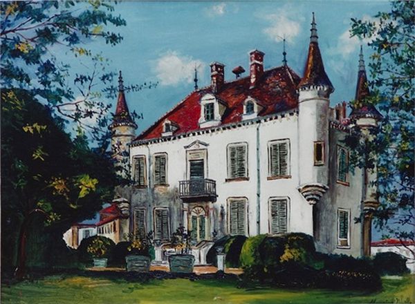 Dia De Lluvia En Las Ramblas Oil Painting by Maurice Utrillo