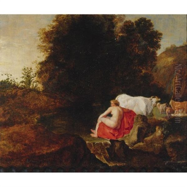 Europa And The Bull Oil Painting by Moyses van Uytenbroeck