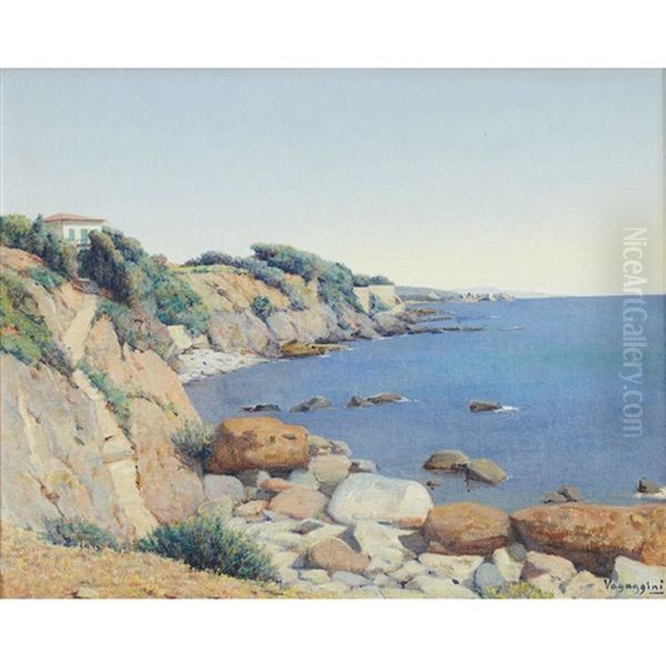 Quercianella Oil Painting by Memo Vagaggini