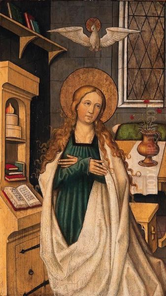 The Virgin At Prayer Oil Painting by Jorg the Elder Breu