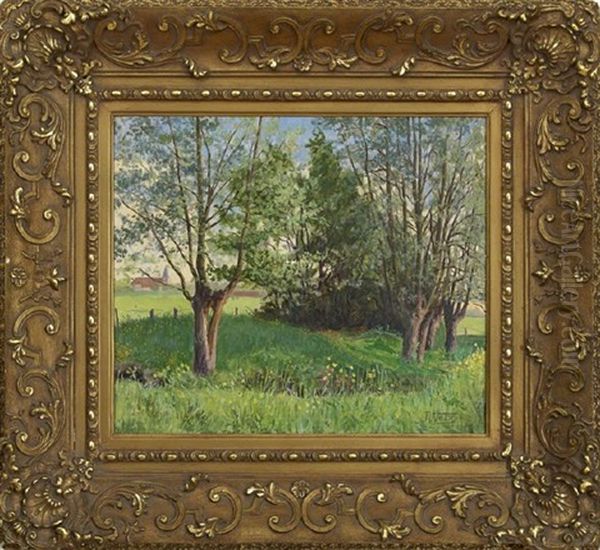 Les Saules Oil Painting by Raoul Vatan