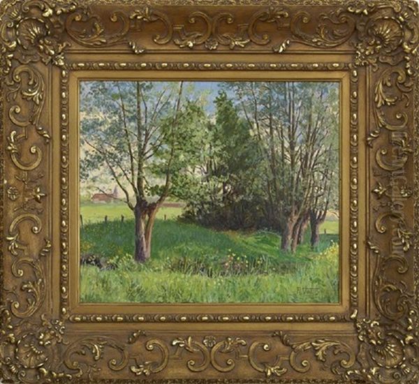 Les Saules Oil Painting by Raoul Vatan